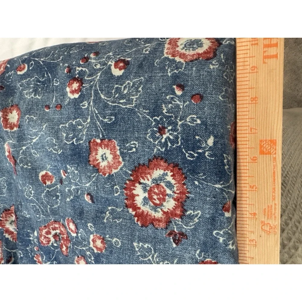 Ralph Lauren Indigo Traveler King Cotton Comforter Floral Cottagecore